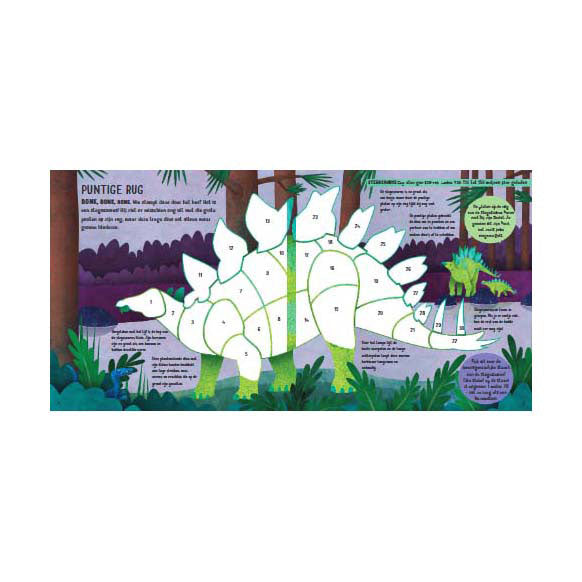 Stickers Plakken Op Nummer - Dino's