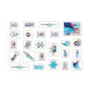 Coole Shiny Stickers Dino's Robots en Raketten Stickermozaïekboek