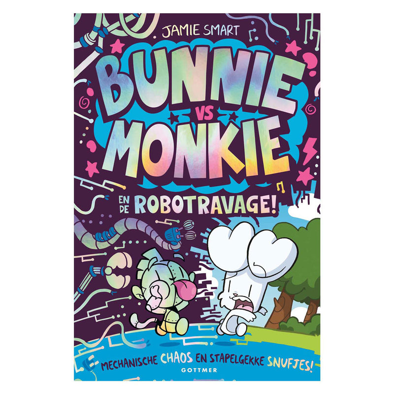 Bunnie vs Monkie en de robotravage