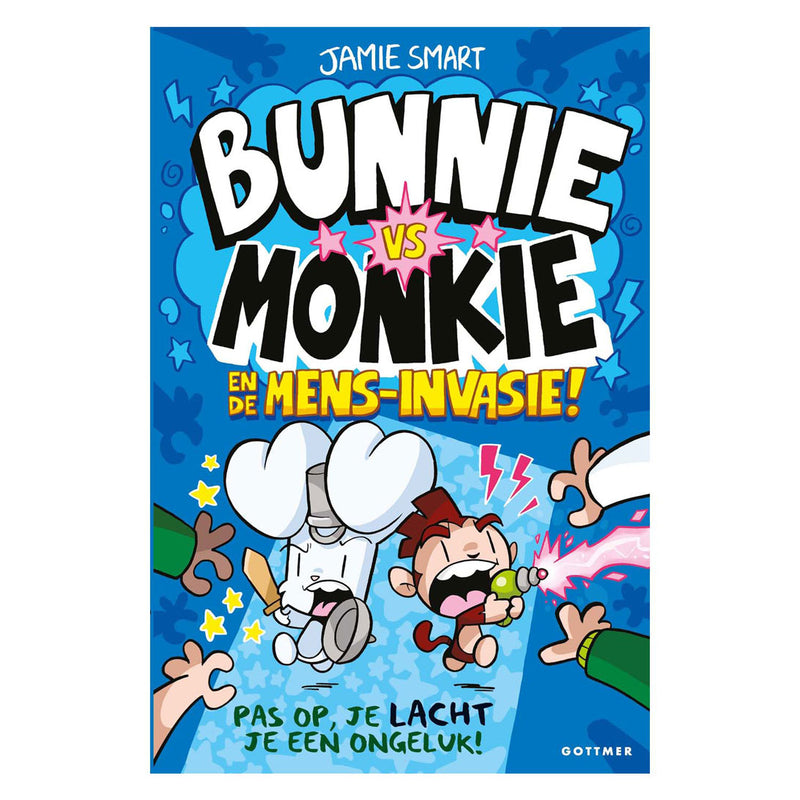 Bunnie vs Monkie en de mens-invasie!
