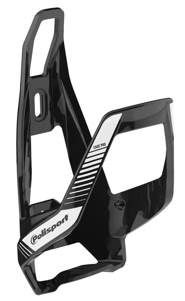 Bidonhouder Polisport Pro Evo - zwart/wit