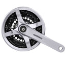 Crankstel 6/7/8 speed Shimano Tourney FC-TY501 met 170mm crankarm 42 x 34 x 24T met kettingscherm -