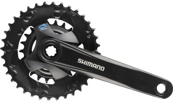 Crankstel 2x 7/8 speed Shimano FC-M315-2 met 175mm crankarm 36 x 22T - zwart