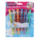 Glamour glitter tattoo pennen 6stuks