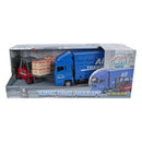Kids Globe Man Vrachtwagen met Vorkheftruck. 17cm