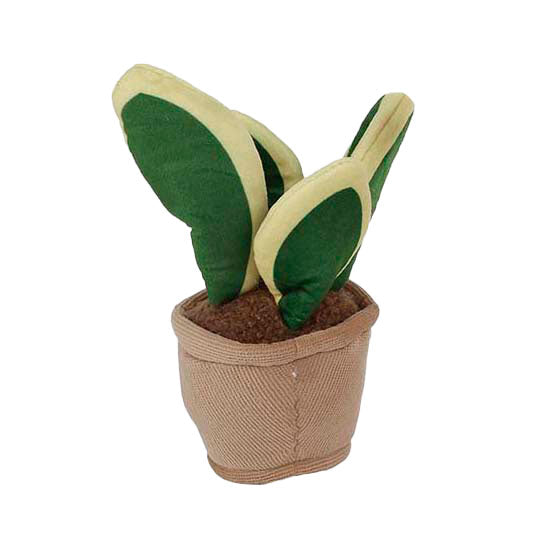 Take Me Home Knuffel Plant Pluche - Donkergrijze Pot Lichtgroen Blad