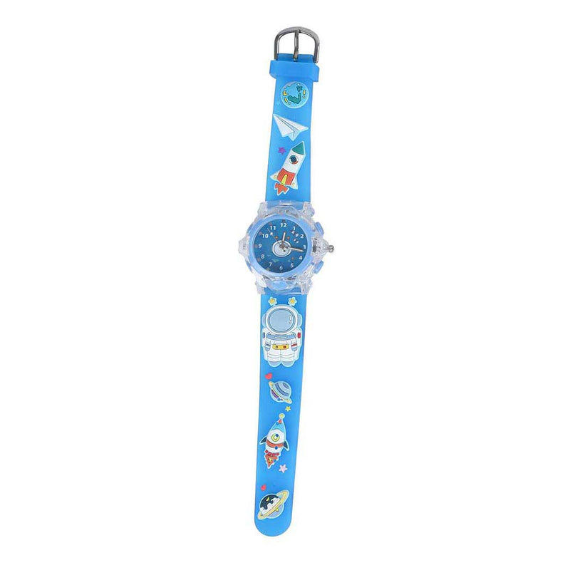 Analoog Horloge met Licht Ruimte - Blauw