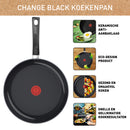 Tefal C47606 Change Black Keramische Koekenpan 28 cm Zwart