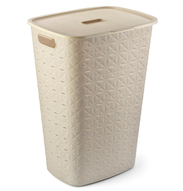 Curver Softex Wasmand met Deksel 56L Krijtwit