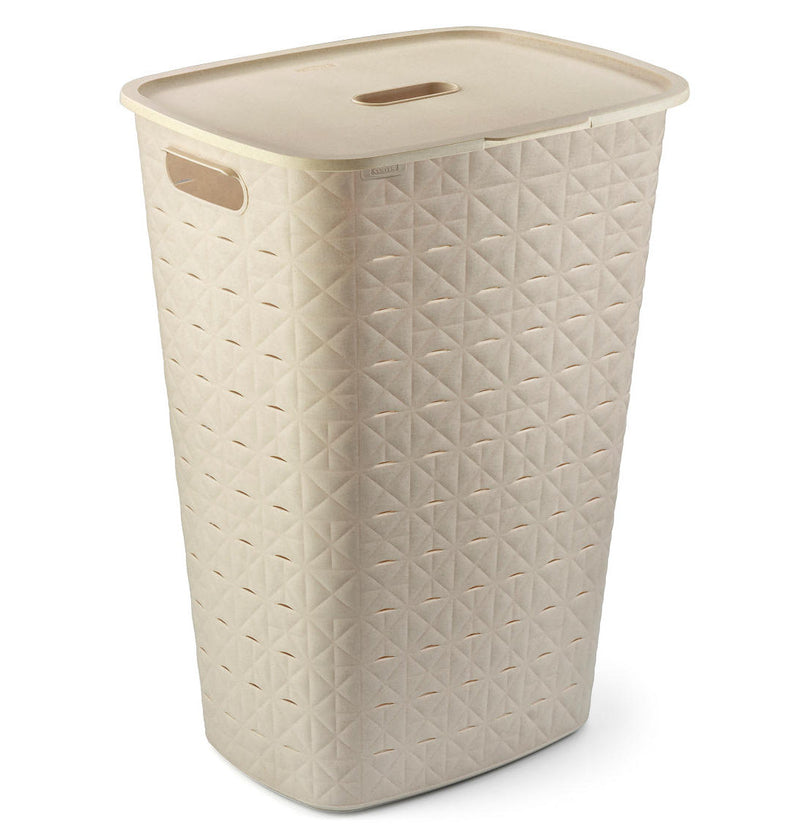 Curver Softex Wasmand met Deksel 56L Krijtwit
