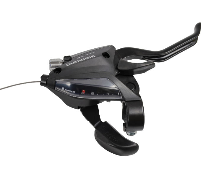 Versteller (rechts) met remhendel 7 speed Shimano ST-EF500 - 2 vingers - zwart (werkplaatsverpakkin
