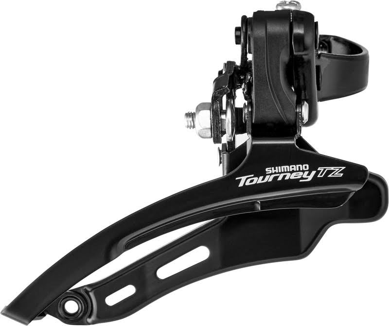 Voorderailleur 6/7-speed Shimano Tourney TZ FD-TZ510 - down swing - lage klem ø31,8 mm - 48T - Zwar