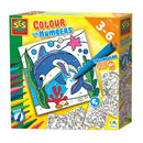 SES Creative Kleuren op Nummer Driehoek Grip Stiften