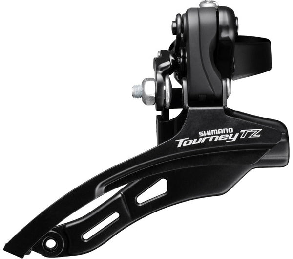Voorderailleur 6/7-speed Shimano Tourney TZ FD-TZ500 down swing/top pull - hoge klem ø28,6 mm - 42T