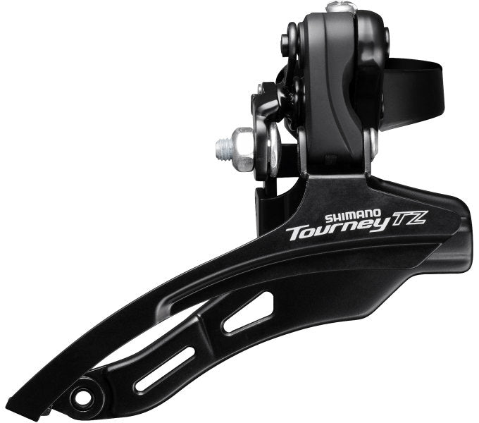 Voorderailleur 6/7-speed Shimano Tourney TZ FD-TZ500 down swing/top pull - hoge klem ø28,6 mm - 42T