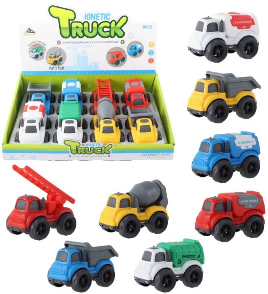8 baby werkauto 10cm frictie 8 ass. 9944