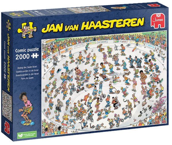 Jan van Haasteren Legpuzzel - Skateboarden in de Bowl, 2000st.