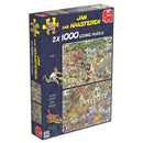 Jan van Haasteren Legpuzzel - 2in1 Safari & Storm, 2x1000st.