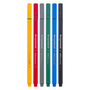 Bruynzeel Fineliner Set Basis 6 Kleuren