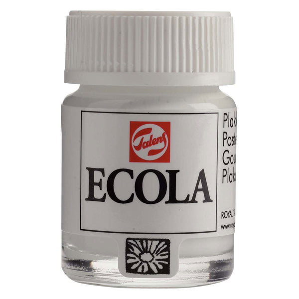 Ecola Plakkaatverf Fles 16ml Wit 100