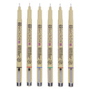 Sakura Pigma Micron 05 Etui met 6 Basic Kleuren