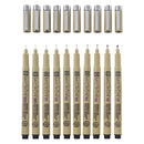 Sakura Pigma Micron Etui 10 Fineliners Zwart