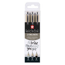 Sakura Pigma Micron 05 Fineliner Set, 3 Pennen,  Zwartgrijs