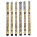 Sakura Pigma Micron Etui 6 Fineliners Zwart