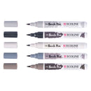 Ecoline Brush Pen set Schaduw, 5 Kleuren
