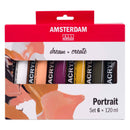 Amsterdam Standard Series Acrylverf Portret Set 120ml, 6dlg.