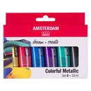 Amsterdam Standard Series Acrylverf Kleurrijke Metallic Set 20ml, 6dlg.
