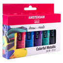 Amsterdam Standard Series Acrylverf Kleurrijke Metallic Set 20ml, 6dlg.