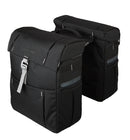 Dubbele fietstas Gazelle met MIK adapter - zwart/olijf