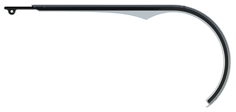 Kettingscherm Herrmans Slim 48T - zwart/transparant
