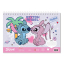Tekenblok 23x33 cm, 40 Vel met Stickers, Sjabloon en 2 Kleurplaten