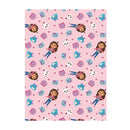 Flanel Deken Gabby's Poppenhuis, 110x1450cm