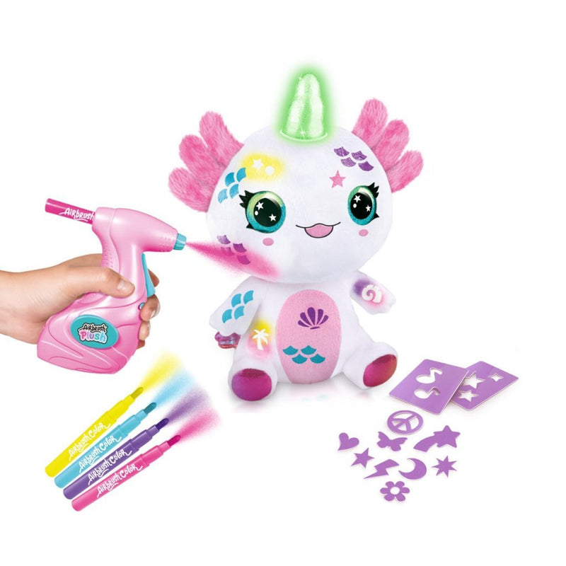 Canal Toys Airbrush Knuffel Axolotlcorn + Licht