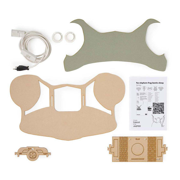 Van Tjalle en Jasper - Kikker Wandlamp - Hout