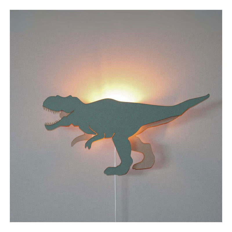 Van Tjalle en Jasper - Dino Wandlamp T-rex - Hout