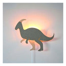 Van Tjalle en Jasper - Dino Wandlamp Parasaurolopus - Hout