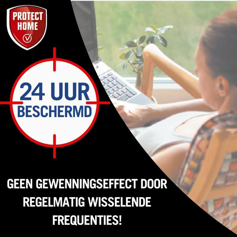 Protect Home Ultrasonic Muizen en Ratten 80 m2 Zwart/Wit