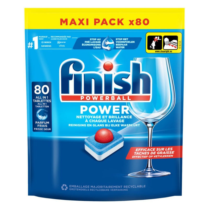 Finish Powerball Power Vaatwastabletten 80 Stuks