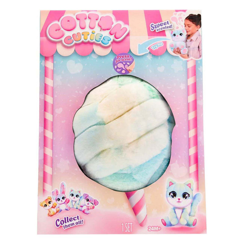 Cotton Cuties Kitty -  Geurende Suikerspin Knuffel, 30cm