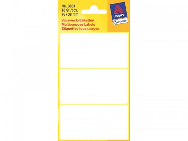Zweckform 3081: Kantooretiketten 18 St.