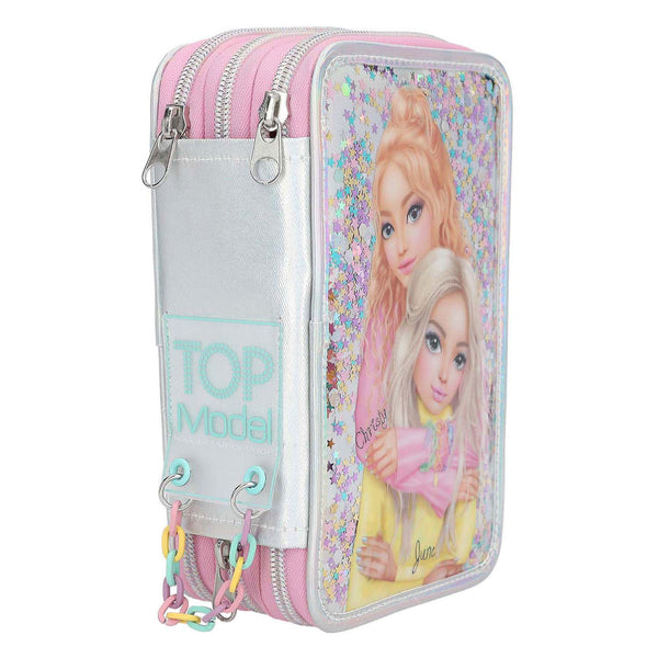 TOPModel 3-vaks Gevulde Etui Christy & June