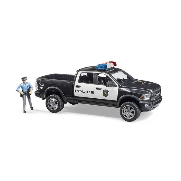 Bruder 02505 RAM 2500 Politie Pick-Up met Politieagent + Licht en Geluid