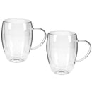 Theeglazen Dubbelwandig 300 ml 2 Stuks Transparant