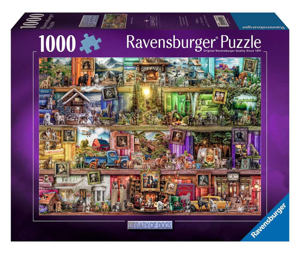 Ravensburger Puzzel The Library of Dogs 1000 Stukjes