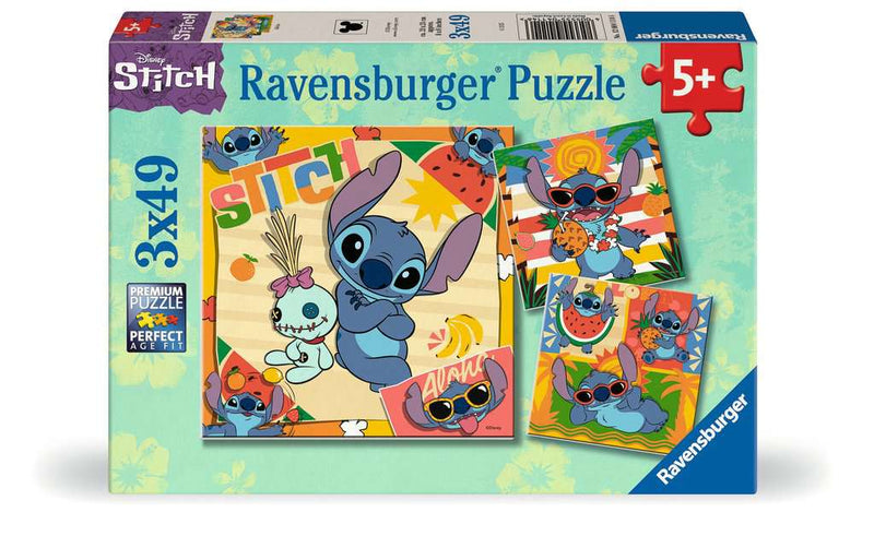 Legpuzzel Disney Stitch, 3x49st.