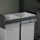 Hailo Inbouwemmer Eco-line Duo L 2x14 L Staal/Zwart